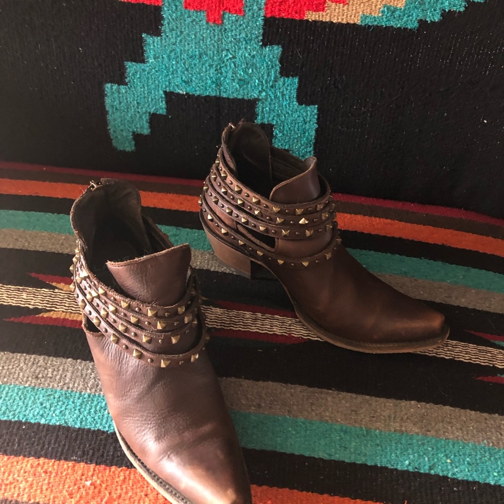 Lane Sweet Booties Brown 9